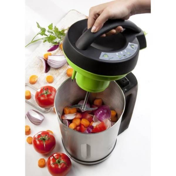 Mixeur Electrique Blender chauffant DOMO - noir - 1,6L – 3 programmes - 1000 Watt - DO498BL - Image 3