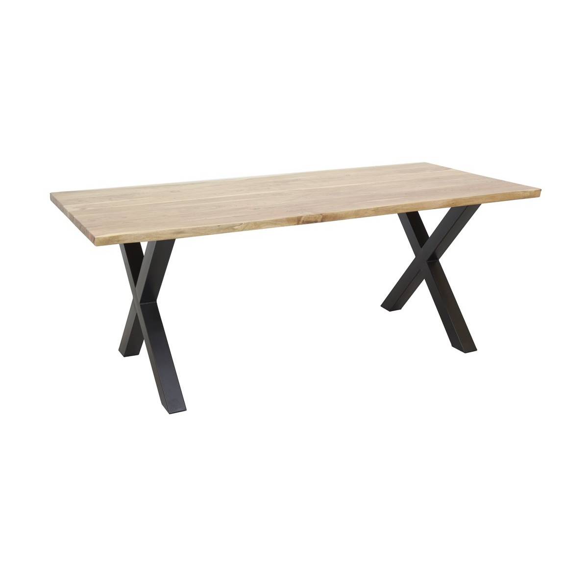 Aubry Gaspard - Table rectangulaire en acacia L220 Ep. 35mm - Image 1