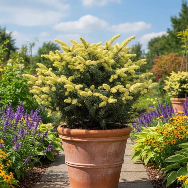 Sapin d'Andalousie doré, Abies pinsapo - Pot de 3L - 20/40 cm - Image 2