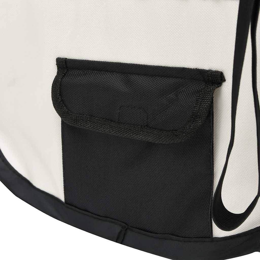 Parc pour chien pliable en tissu avec sac de transport pour voyage et maison Noir – ComfortXL Outdoor Living - Image 6