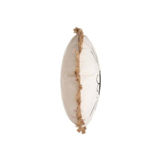 Coussin Déco "Lion Franges" 44cm Naturel - Image 3