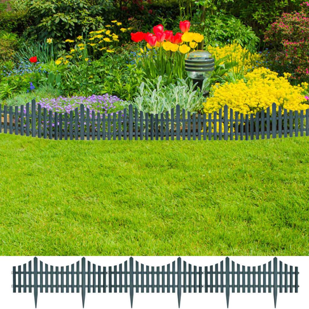 Bordure jardin décorative plastique aménagement massifs délimitation pelouse 10m vert - ComfortXL Outdoor Living - Image 1