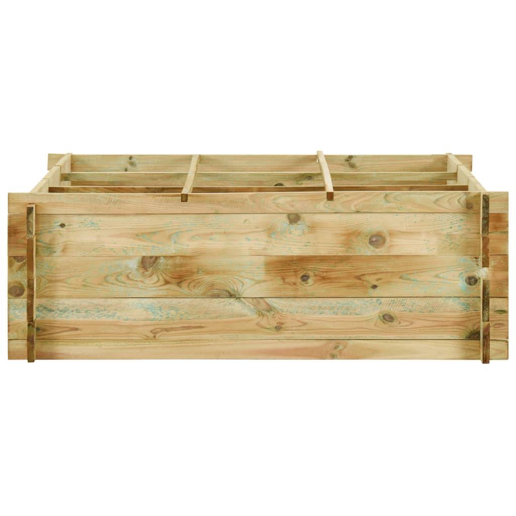 Maison Chic - Jardinière - Pot De Fleurs pour légumes Bois de pin imprégné 120x120x40 cm - Image 1