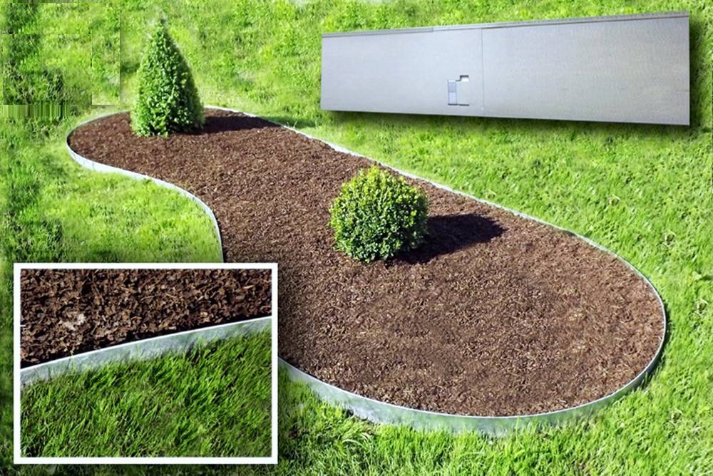 Coin Alu/Zinc pour Bordure de Jardin 18,5cm, sans couleur, Green-split - Image 4