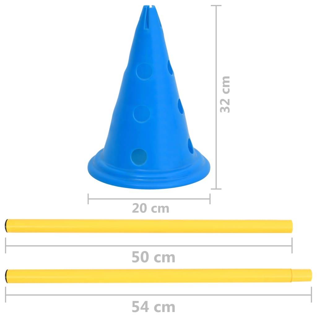 Vidaxl - Ensemble d'obstacles d'activité pour chien Bleu et jaune vidaXL 150952 - Image 3