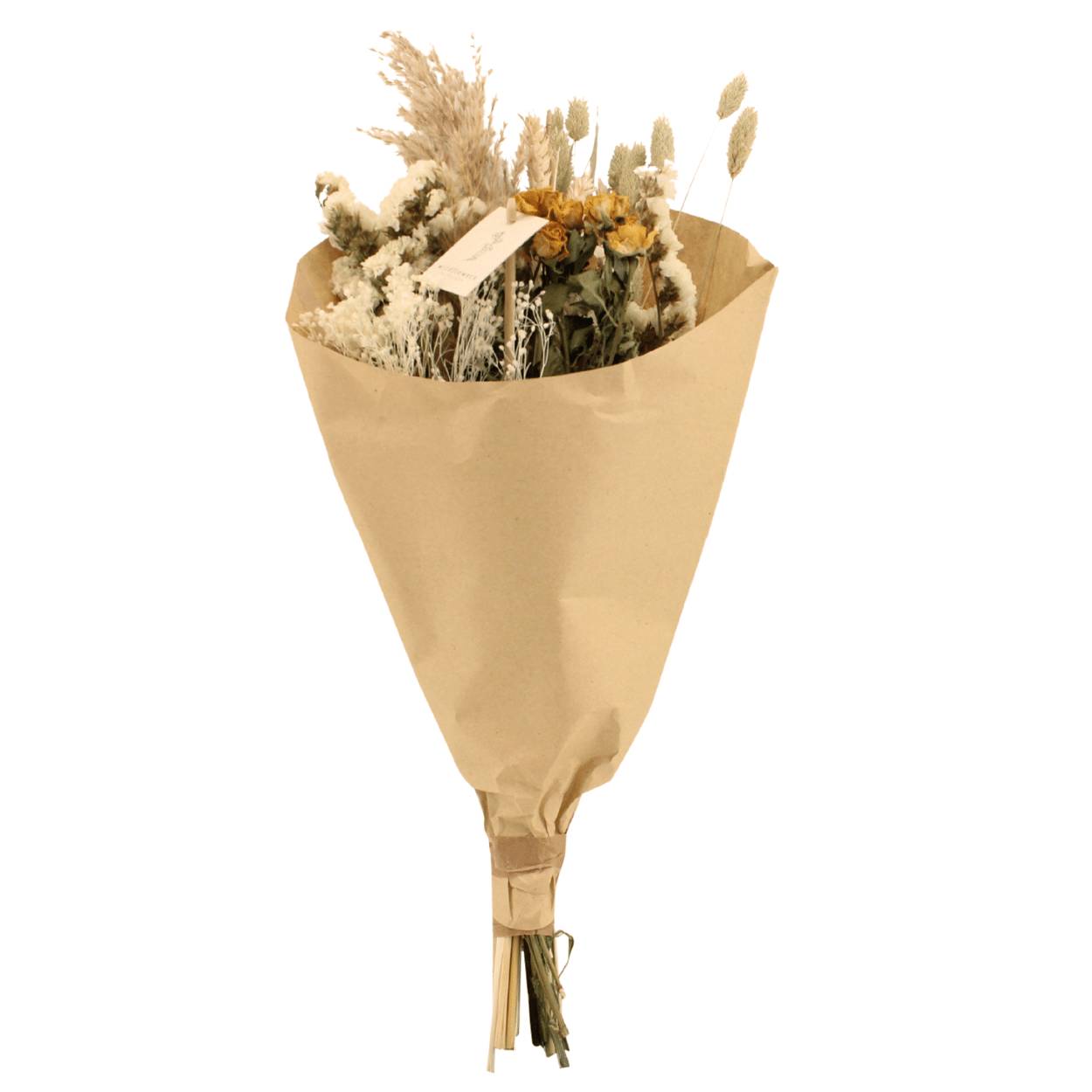 Bouquet de fleurs séchées des champs naturel - Ø20cm - ↕50cm - Image 1
