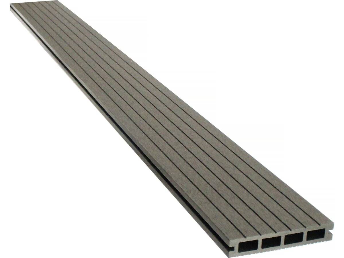 Habitat Et Jardin - Lot De 3 Lames De Terrasse Composite Alvéolaires - Long: 2,4m - Surface 1m² - Ardoise -habitat Et Jardin - Image 1