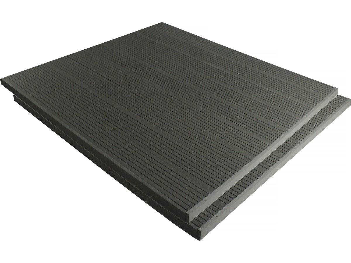 Habitat Et Jardin - Lot De 3 Lames De Terrasse Composite Alvéolaires - Long: 2,4m - Surface 1m² - Ardoise -habitat Et Jardin - Image 2