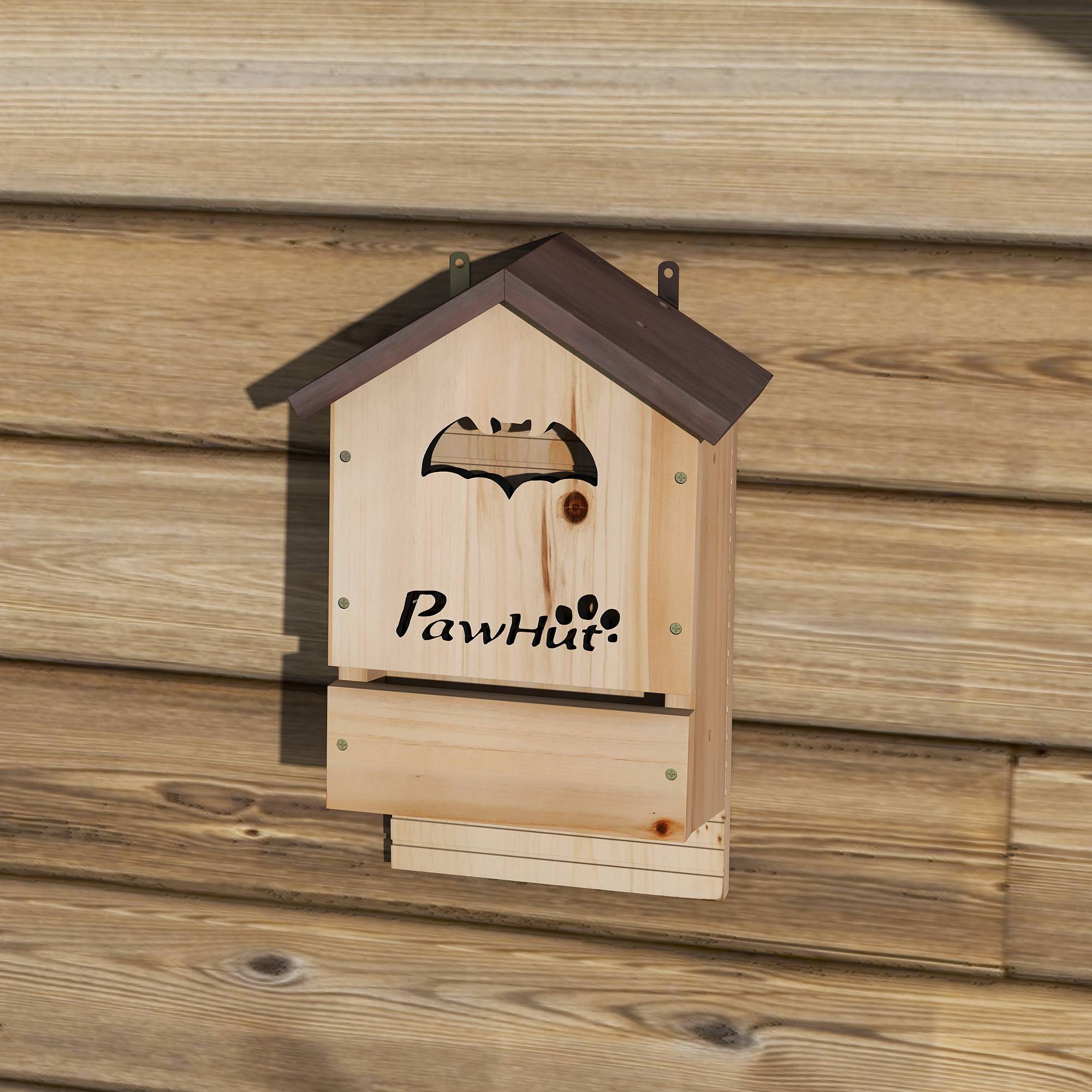 ComfortXL - Abri pour chauves-souris en bois de sapin naturel 21,5 x 11,5 x 34 cm pour jardin lot de 3 à suspendre - Image 9