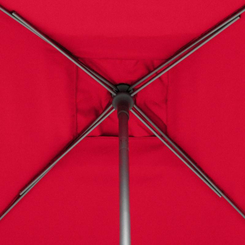 Hesperide - Parasol droit carré "Soya" grenade D2,5x2,5m en acier Hespéride - Image 7
