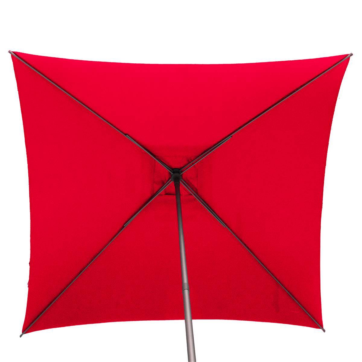 Hesperide - Parasol droit carré "Soya" grenade D2,5x2,5m en acier Hespéride - Image 5