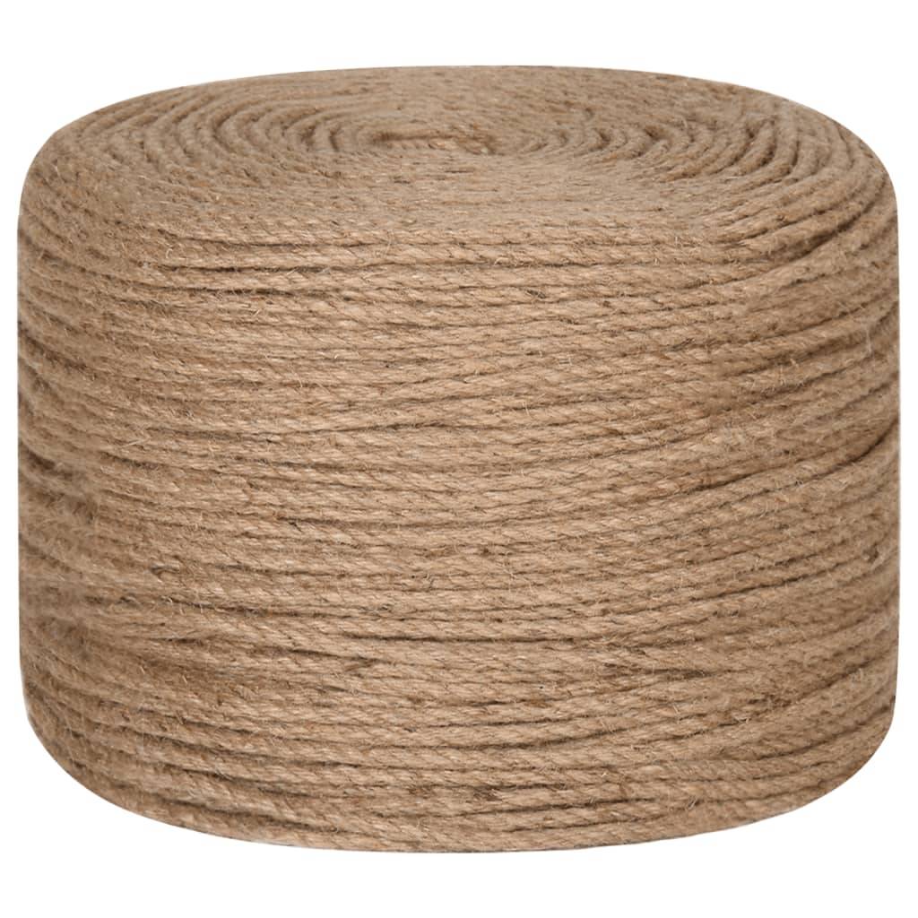 Corde de jute 100 m de long 8 mm d'épaisseur Maison Chic - Image 3