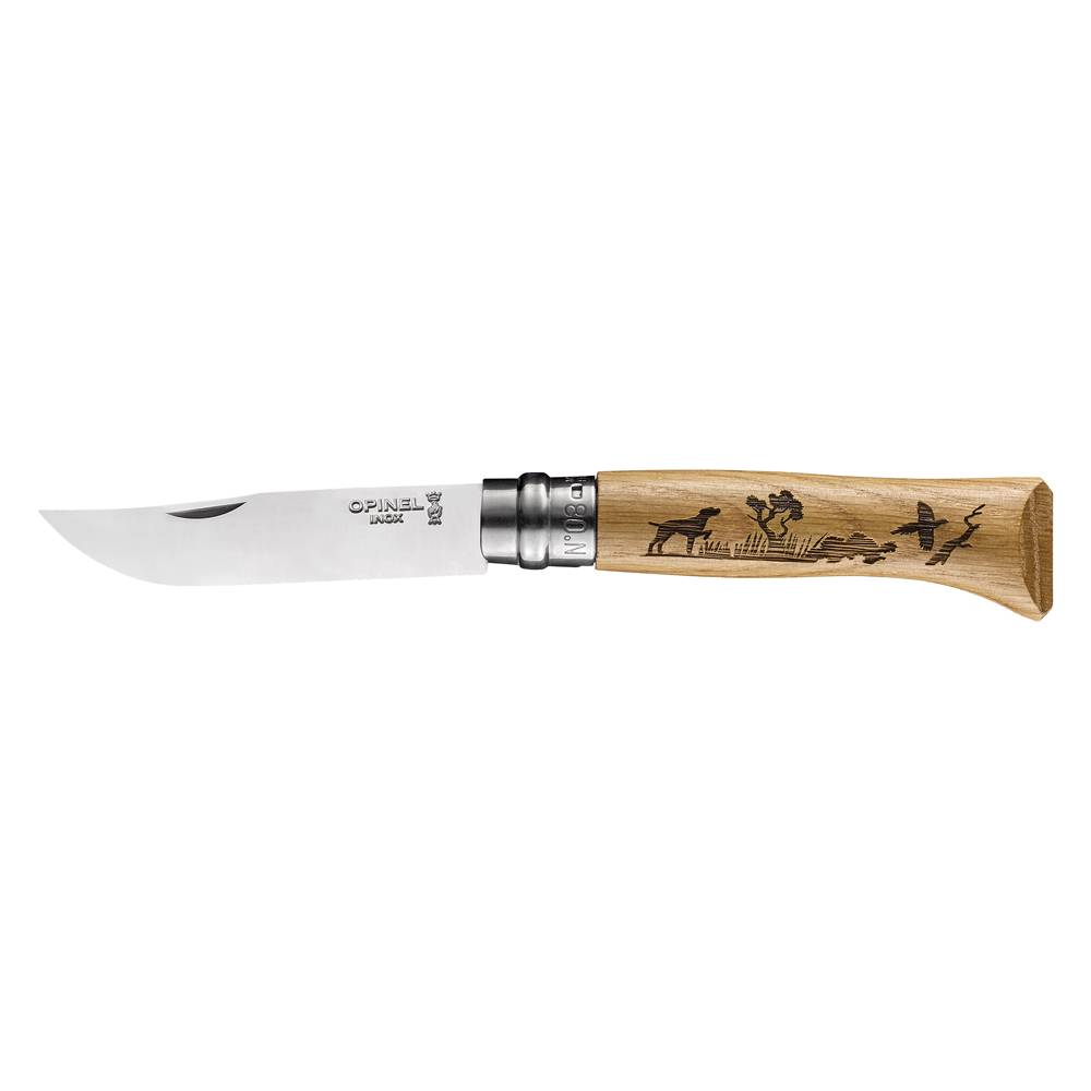 Opinel - Couteau gravé Animalia lame 8.5 cm Chien - Image 1