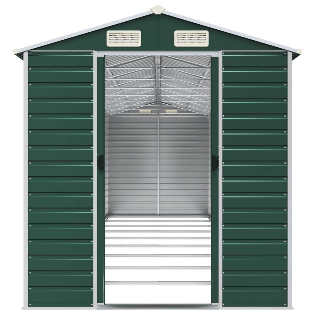 Vidaxl - Abri de jardin vert 191x810x198 cm acier galvanisé vidaXL 3188239 - Image 6