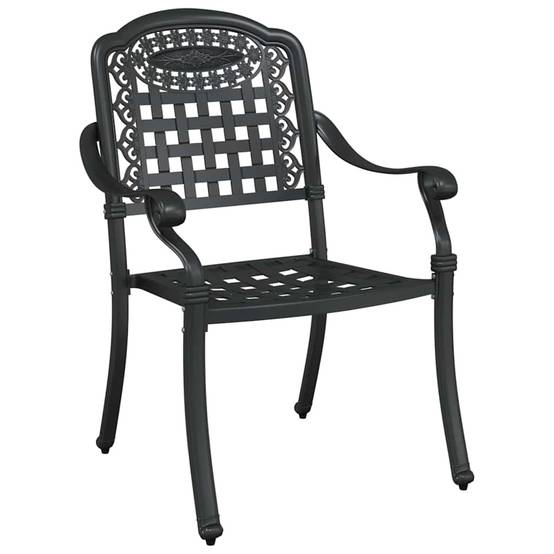 Ensemble de tables de jardin aluminium noir 80 x 80 x 75 cm - PANGIVO - Image 4