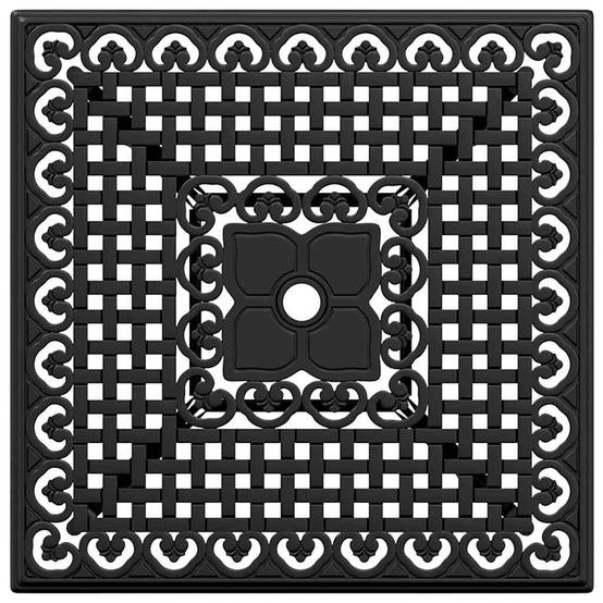 Ensemble de tables de jardin aluminium noir 80 x 80 x 75 cm - PANGIVO - Image 9