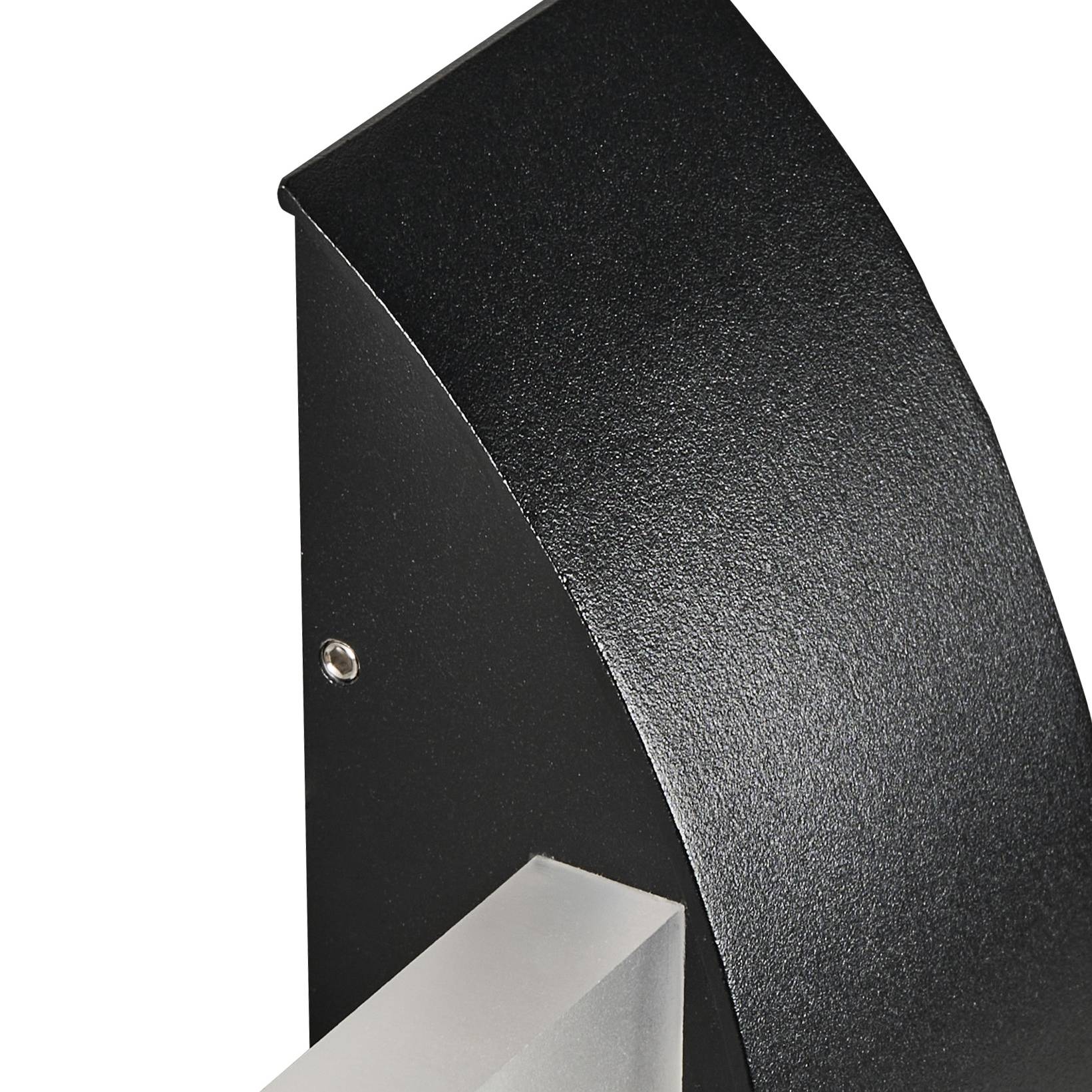 Beliani - Lampe murale pour l'extérieur Aluminium Noir LOSSIE - 16x6x23- Beliani - Image 6
