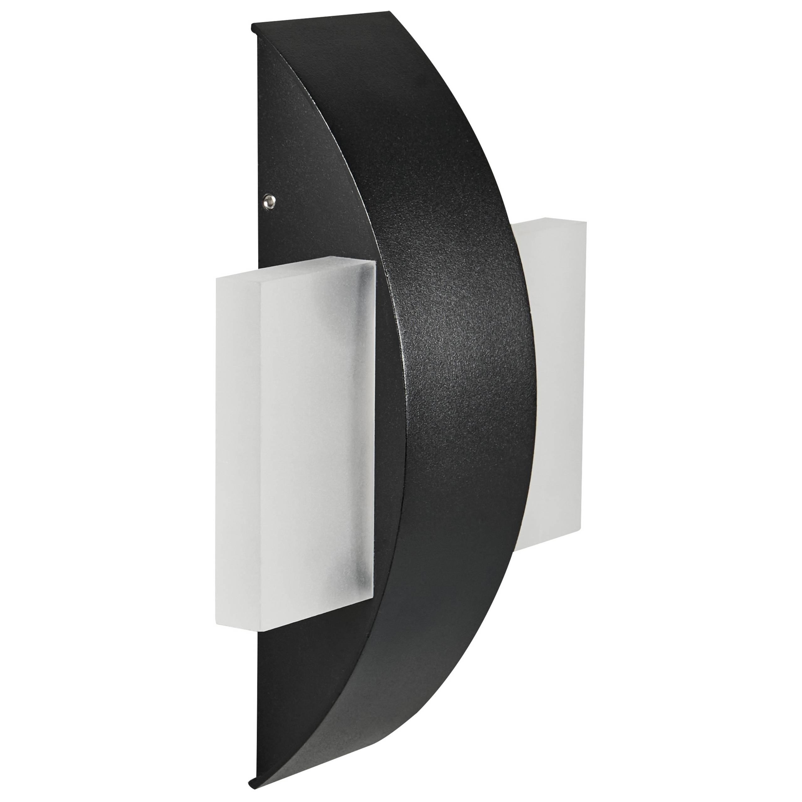 Beliani - Lampe murale pour l'extérieur Aluminium Noir LOSSIE - 16x6x23- Beliani - Image 4