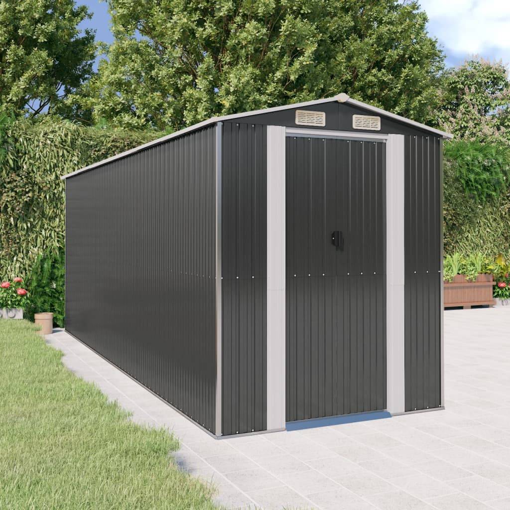 Vidaxl - Abri de jardin Anthracite 192x523x223 cm Métal galvanisé 10m² vidaXL 3147453 - Image 1