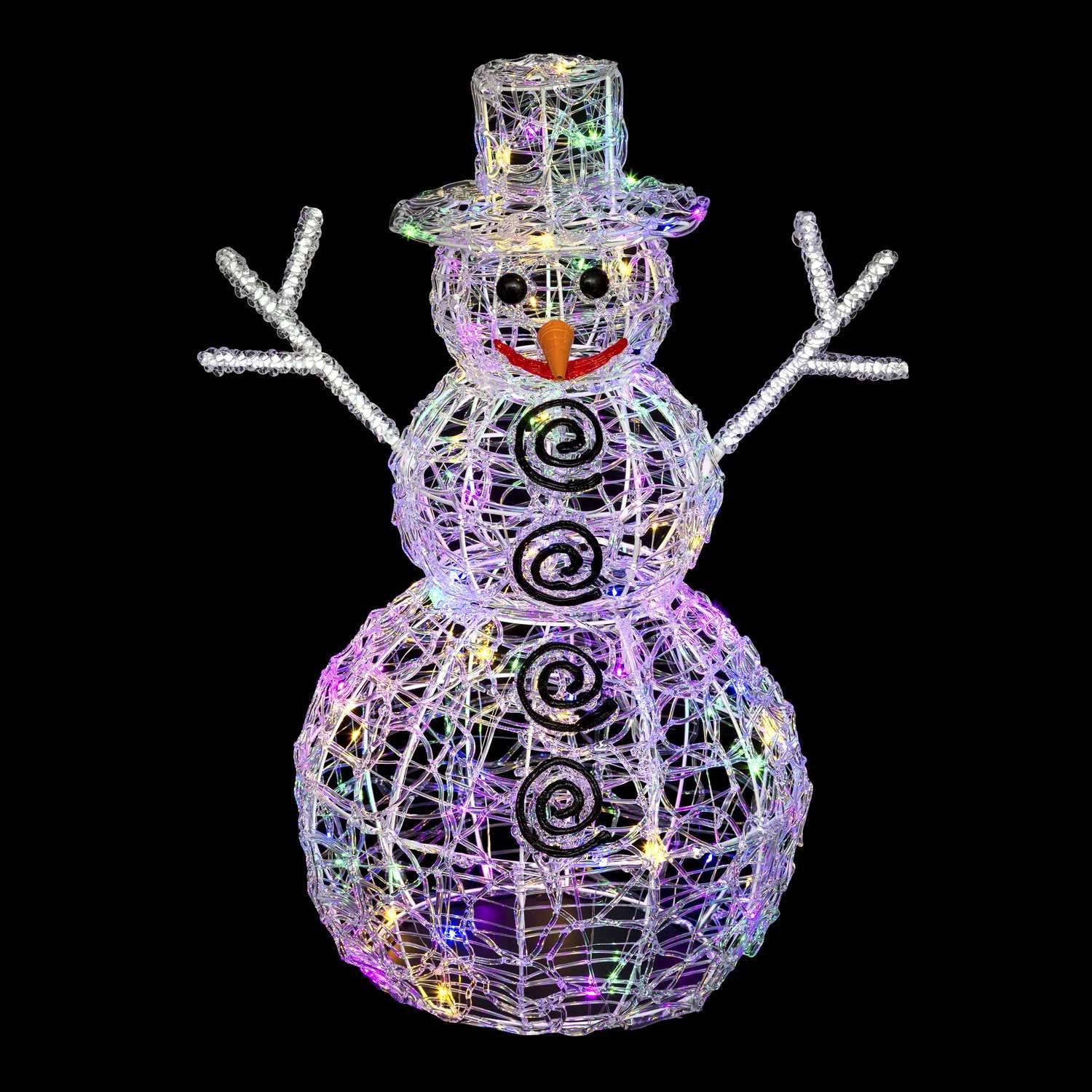 Atmosphera - Décoration de Noël lumineuse d'extérieur - Bonhomme de neige - Atmosphera - Image 2