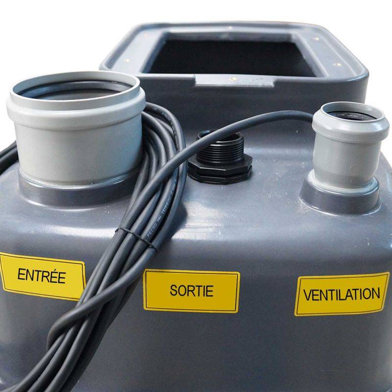 Station de relevage 100L Pedrollo SAR100ZXm1A40 - Pompe a eau 0,60 kW jusqu'à 24 m3/h monophasé 220V - Image 3