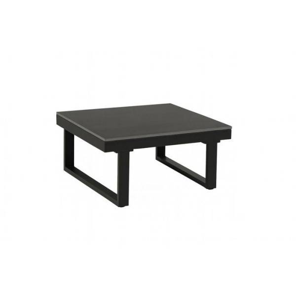 Salon de jardin d'angle 7 places - Aluminium - ALMARA - Canapé d'angle + 2 tabourets + table - Ecru - Image 5