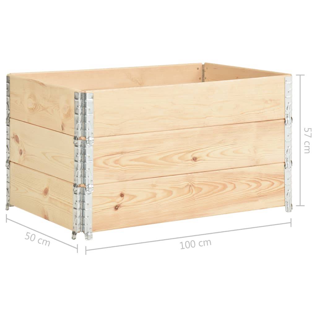 ComfortXL - Jardinières surélevées bois pin jardin modulable lot 3 brun 100cm - ComfortXL Outdoor Living - Image 7