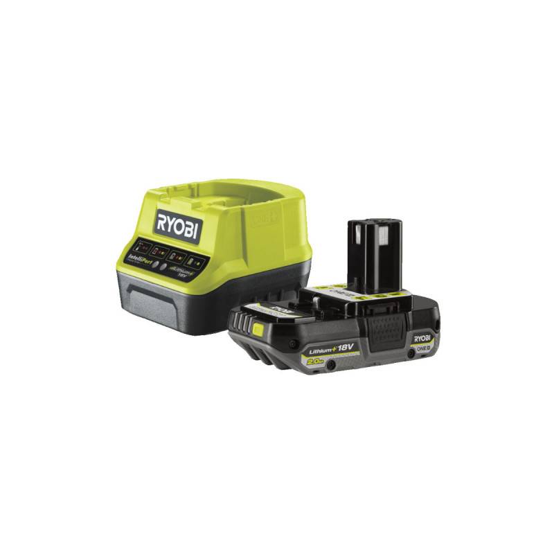 Ryobi - Pack batterie RYOBI 18V One+ 2.0Ah LithiumPlus - 1 chargeur rapide 2.0Ah RC18120-120C