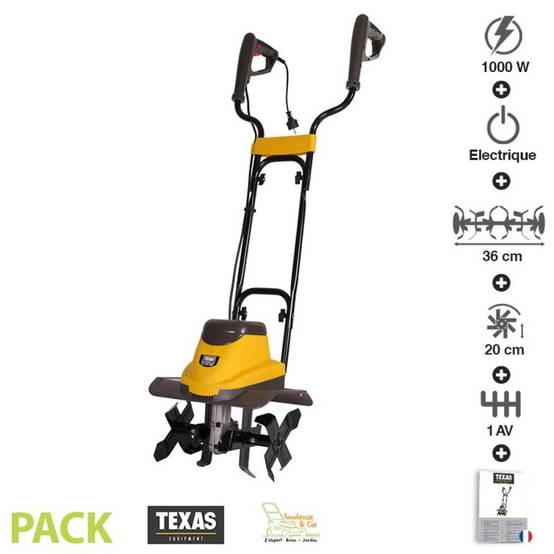 Motobineuse électrique 1000 watts largeur travail 36cm Texas ELTEX1000 - Image 1