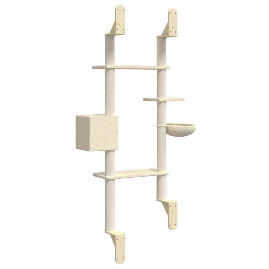 Vidaxl - Arbre à chat mural avec griffoir crème 180 cm vidaXL 172401 - Image 7