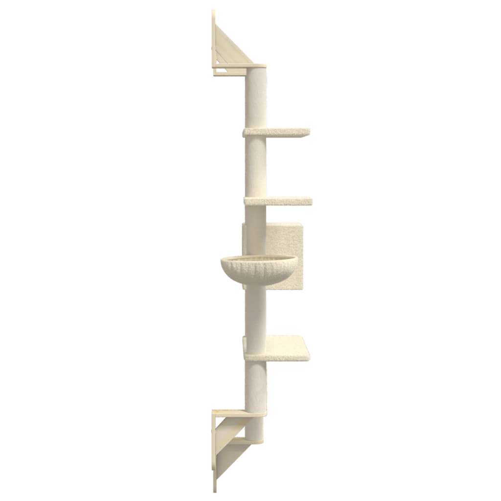 Vidaxl - Arbre à chat mural avec griffoir crème 180 cm vidaXL 172401 - Image 6