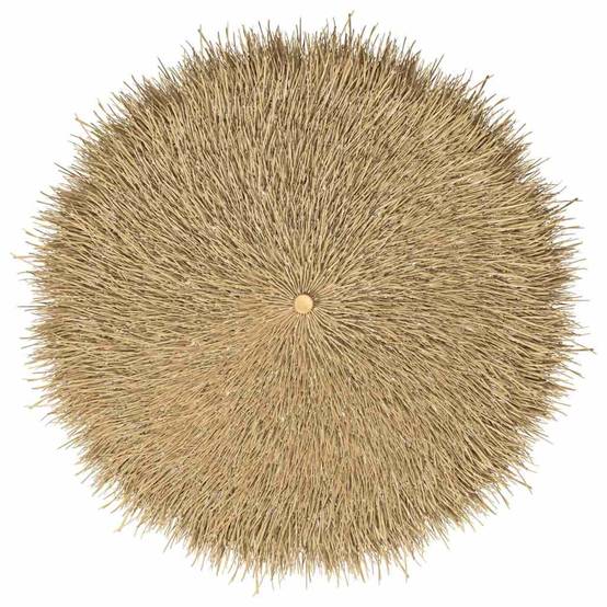 Parasol bambou et feuille de bananier naturel 180 x 180 x 230 cm - PANGIVO - Image 4