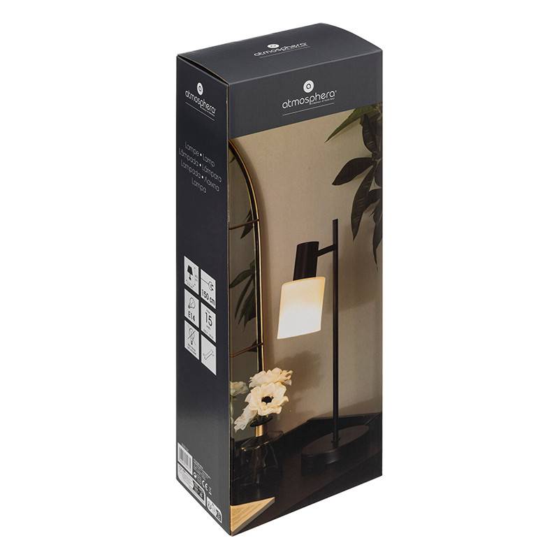 Lampe à poser Taïs 45 cm métal noir Atmosphera - Image 4