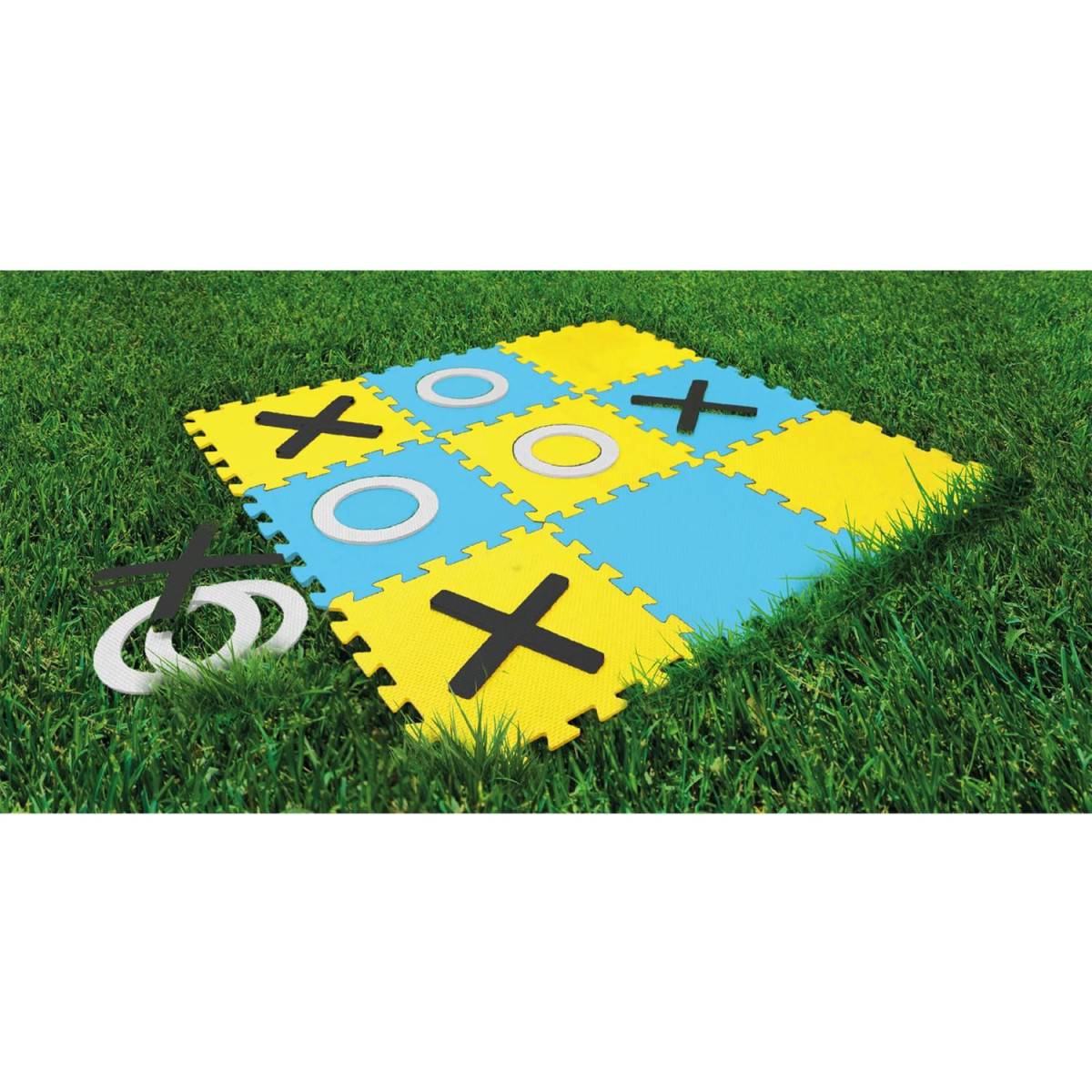 Mister Gadget - Jeu d'Extérieur "Tic Tac Toe" 32cm Bleu & Jaune - Image 2