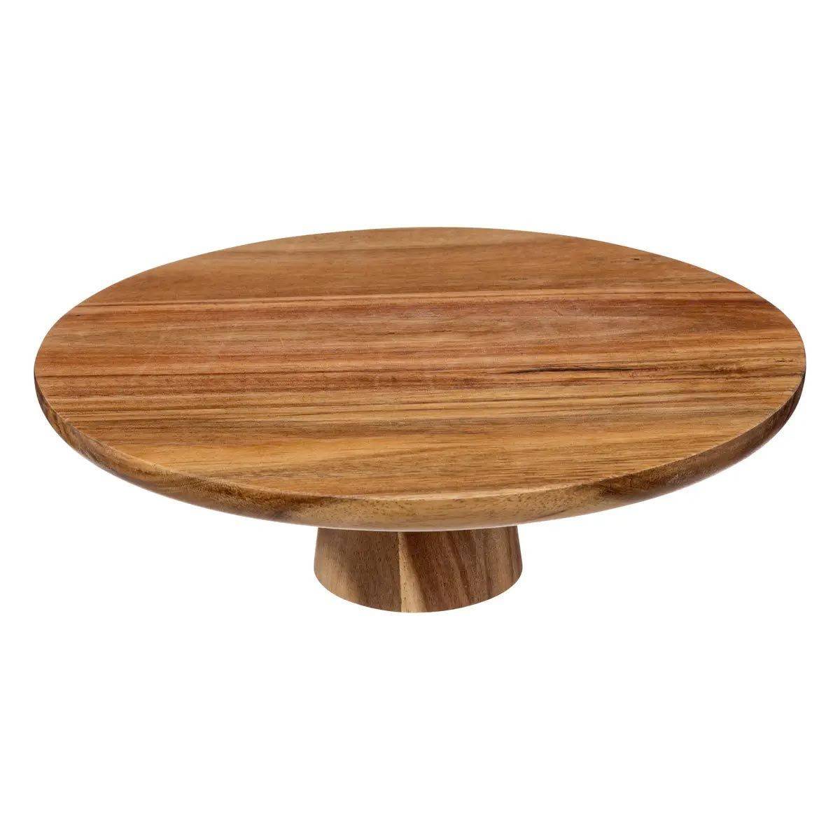 Présentoir à Gâteaux en Bois "Acacia" 28cm Marron