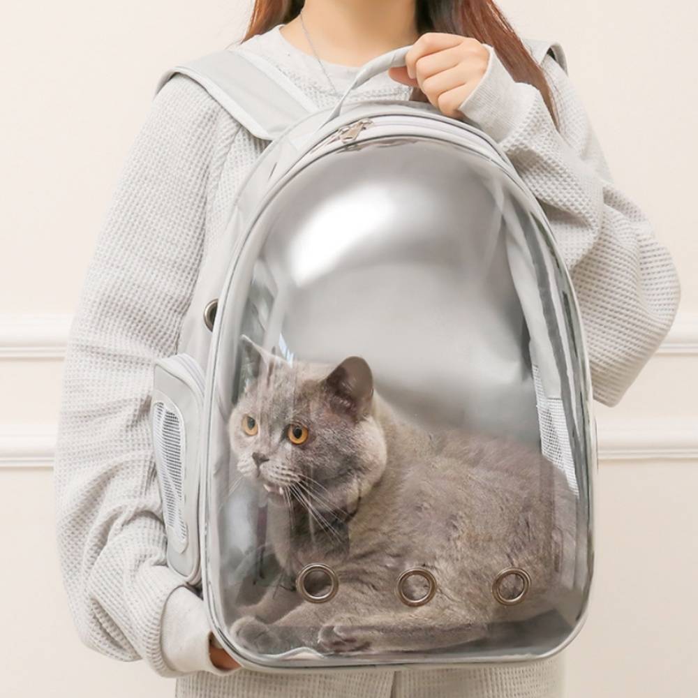 IntiMeg - Sac à dos transparent pour chat Bleu IntiMeg - Image 4