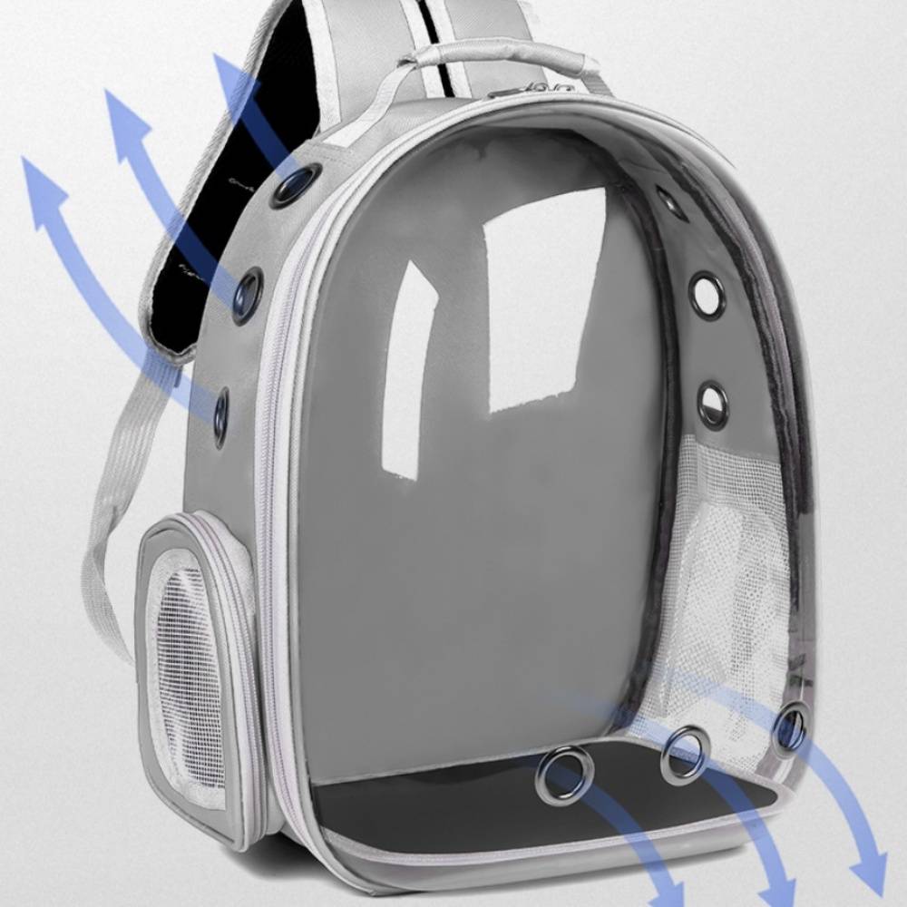 IntiMeg - Sac à dos transparent pour chat Bleu IntiMeg - Image 2