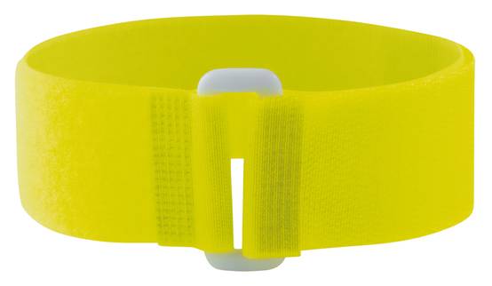 Kamer - 5 Bracelets auto-agrippants fluo avec passant jaune - Image 1
