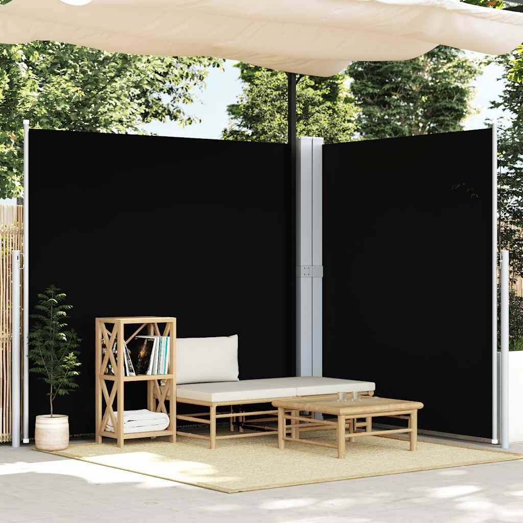 Store banne | Auvent latéral rétractable Noir 200x600 cm Maison Chic - Image 2