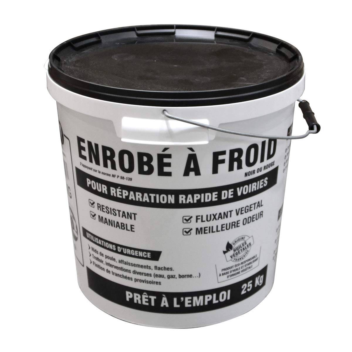 Jardibric - Jardibric - Enrobé à Froid 25 kg - Bitume Noir Prêt à l’Emploi - Réparation Nid de Poule et Trous - Conforme NF P 98-139