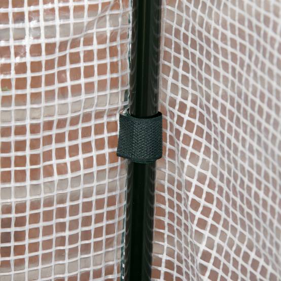 Carré potager serre sur pieds Bois pour extérieur Grande capacité 104L avec bâche 121cm gris - ComfortXL Outdoor Living - Image 10