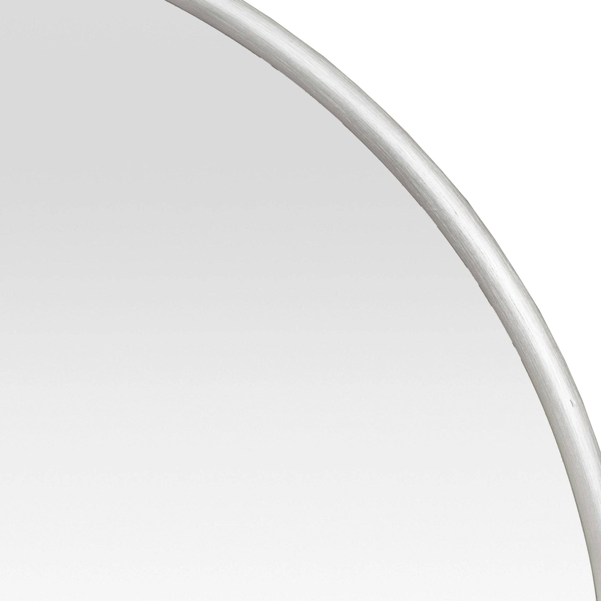 Miroir mural ovale 40 x 80 cm argenté de champagne - Image 5