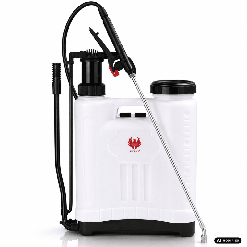Pulvérisateur dorsal manuel PHOENIX 16 L - lance inox, 4 buses interchangeables, dos ergonomique - Image 1
