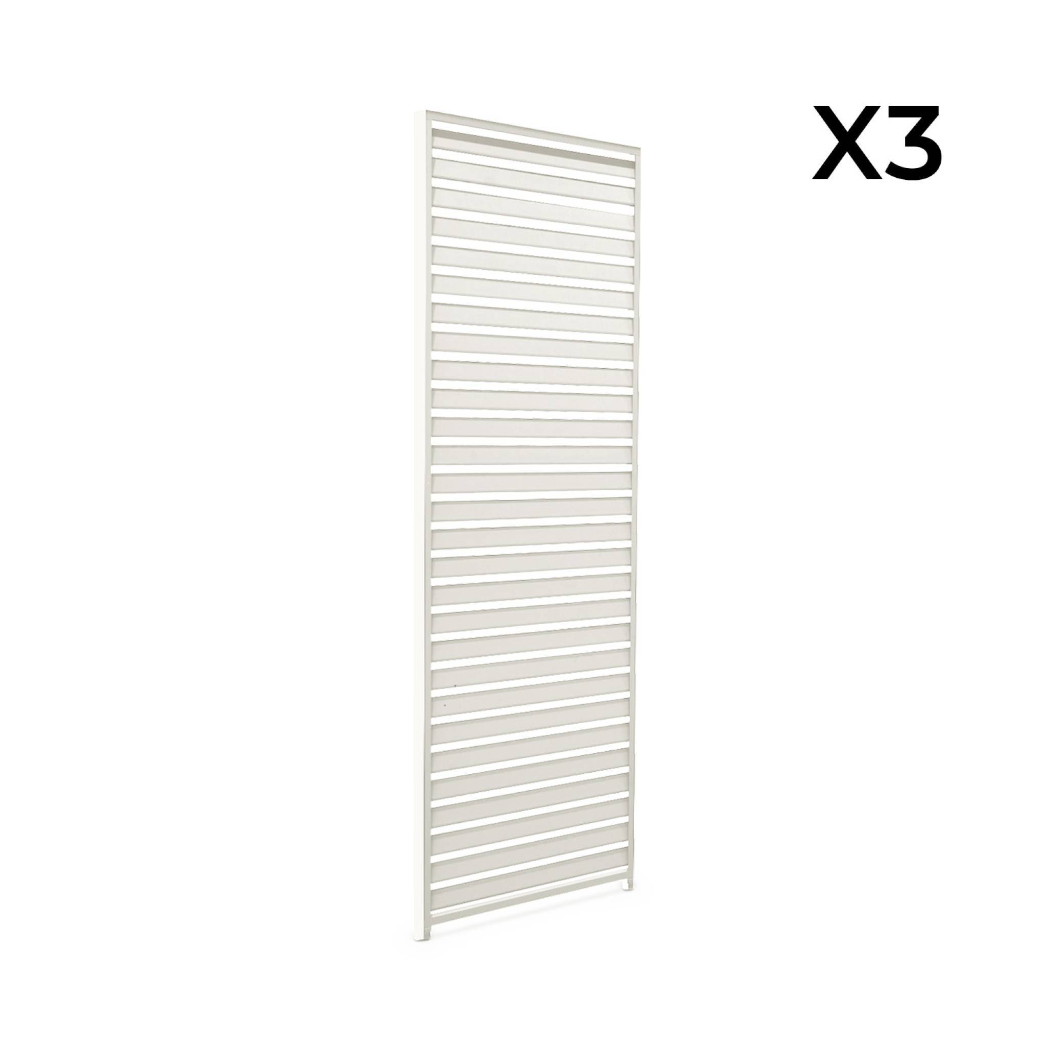 Lot de 3 persiennes beige 130cm pour pergola bioclimatique aluminium 4x3m Triomphe | sweeek - Image 3