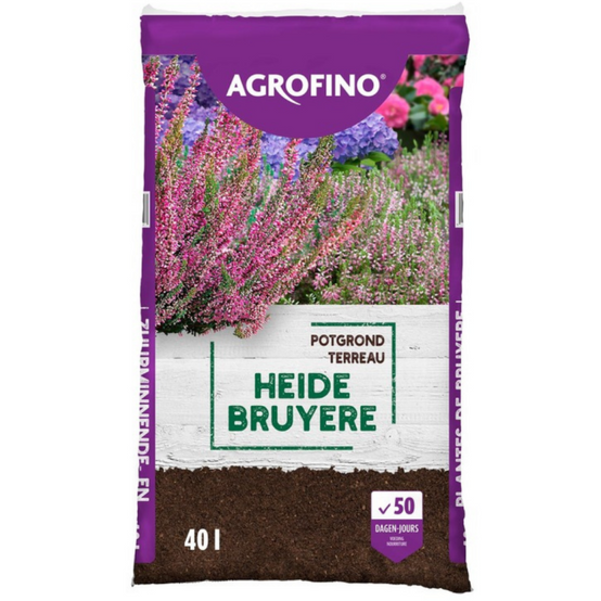 Fleur - Terreau plantes de bruyère Agrofino 50 jours de nutriments 40L - Fleur