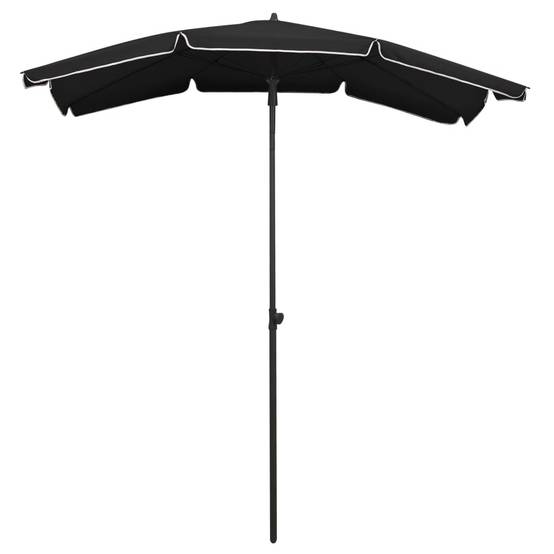 Parasol de jardin | Parasol d'extérieur avec mât 200x130 cm noir Maison Chic - Image 1