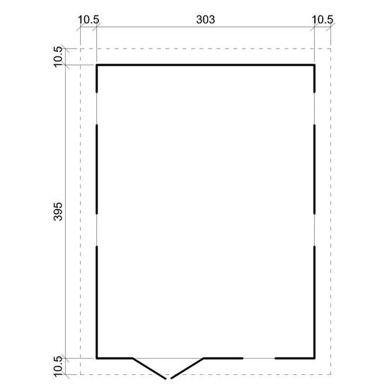 Timbela - Abri de Jardin en Bois Naturel H226x324x416 cm/12 m² - Stockage extérieur avec fenêtres - 17 mm d’épaisseur - Timbela M336 - Image 7
