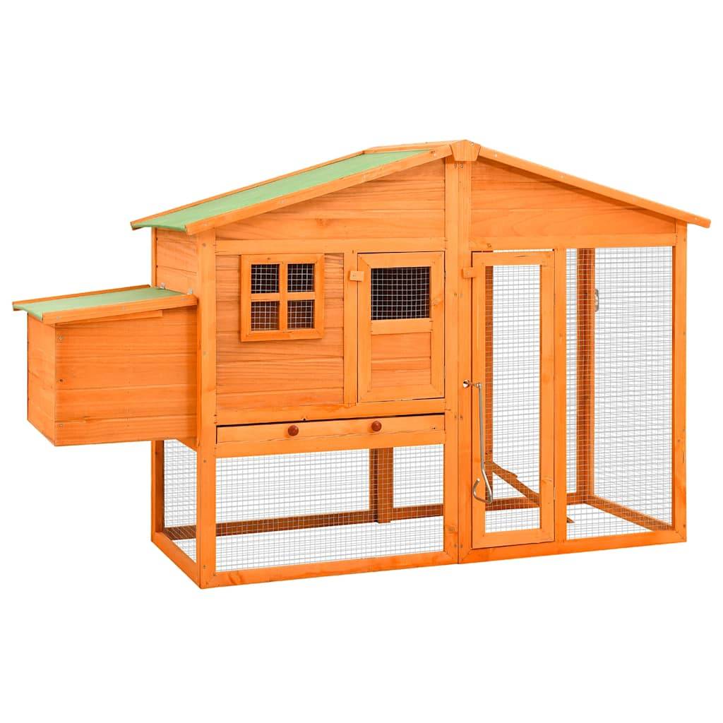 Vidaxl - Poulailler avec nichoir Bois de sapin massif vidaXL 170864 - Image 1