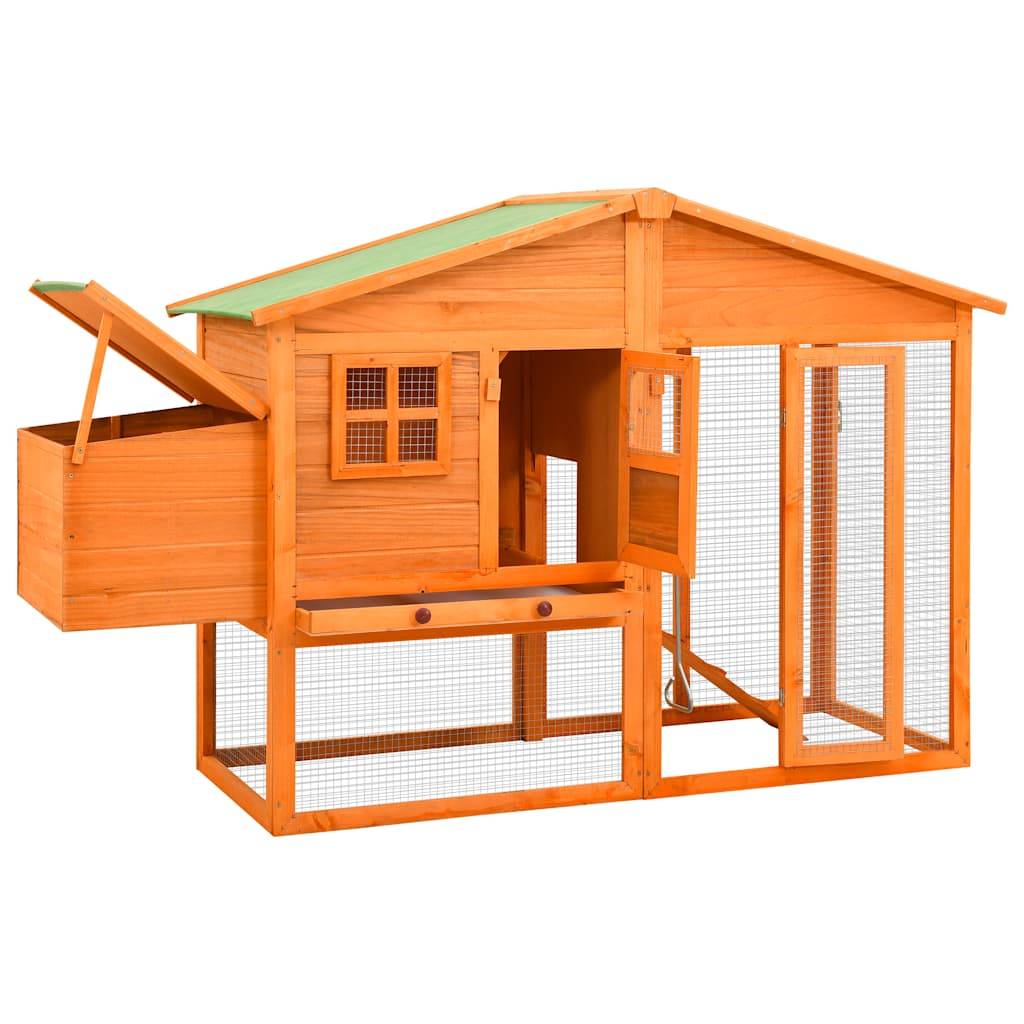 Vidaxl - Poulailler avec nichoir Bois de sapin massif vidaXL 170864 - Image 7