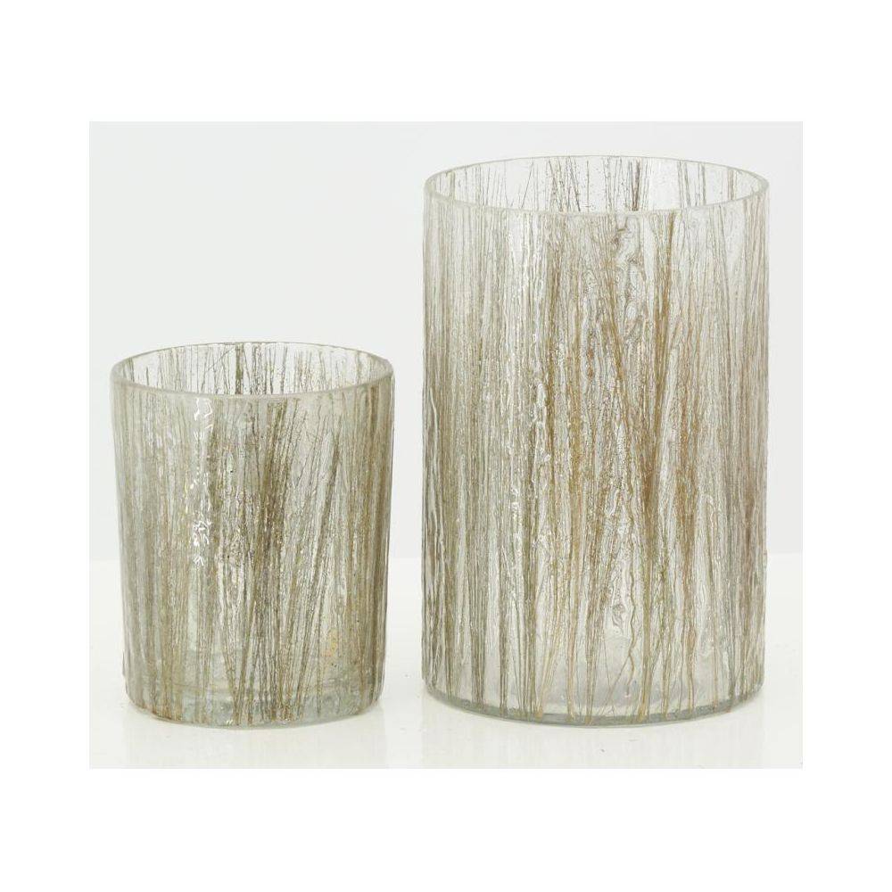 Aubry Gaspard - Photophores en verre Herbes dorées H 13 - Image 4